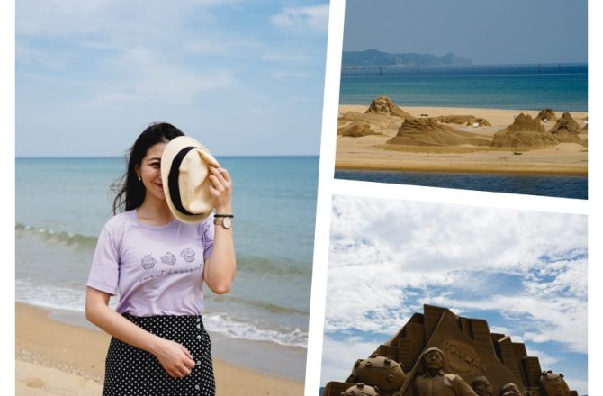 東北角景點｜福隆海水浴場：來到福隆沒來海水浴場走走～等於沒來過福隆！