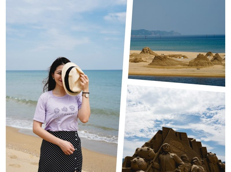 東北角景點｜福隆海水浴場：來到福隆沒來海水浴場走走～等於沒來過福隆！