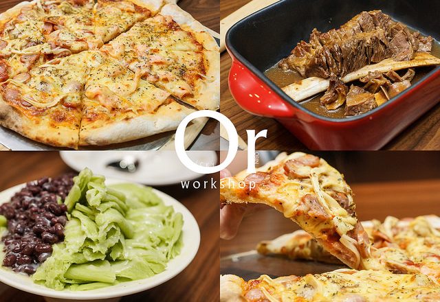 [食記]士林夜市 現烤手工窯烤披薩 多人套餐 抹茶紅豆雪花冰 台塑牛排 聚餐推薦-得披薩