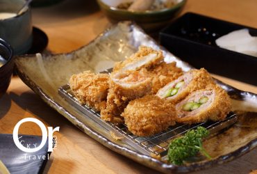 國父紀念館站｜勝博殿日式豬排獨家研發千層錦， 堪稱炸豬排中的極品，博多直送明太子包裹其中美味再升級！